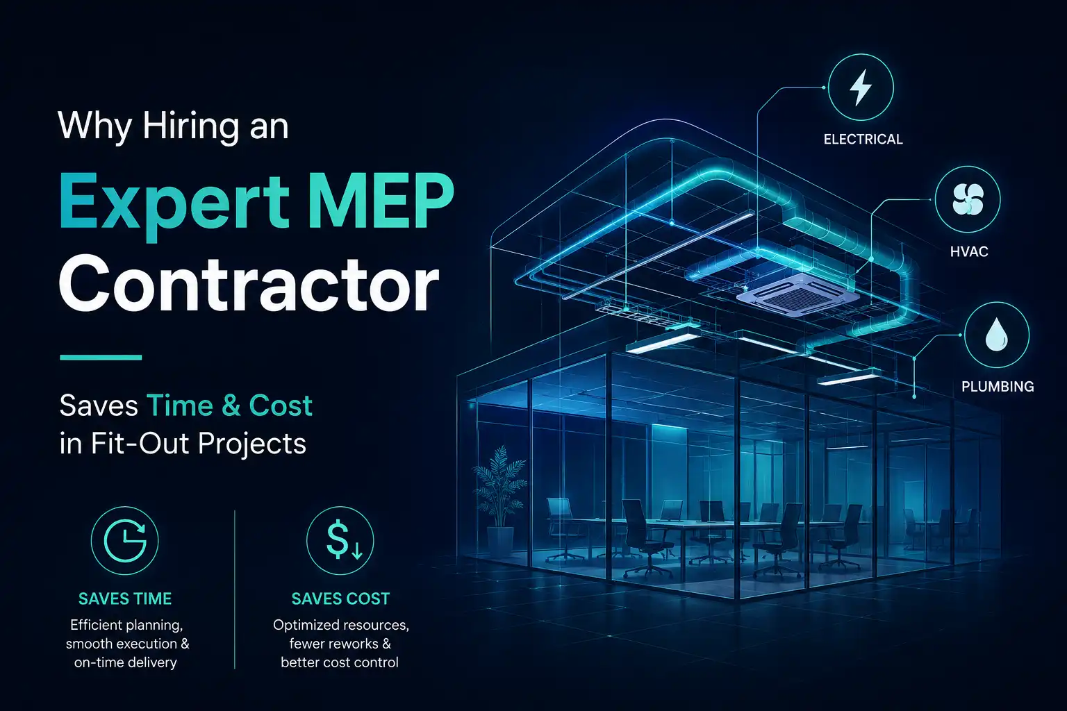 Why Hiring an Expert MEP Contractor Saves Time & Cost in Fit-Out Projects